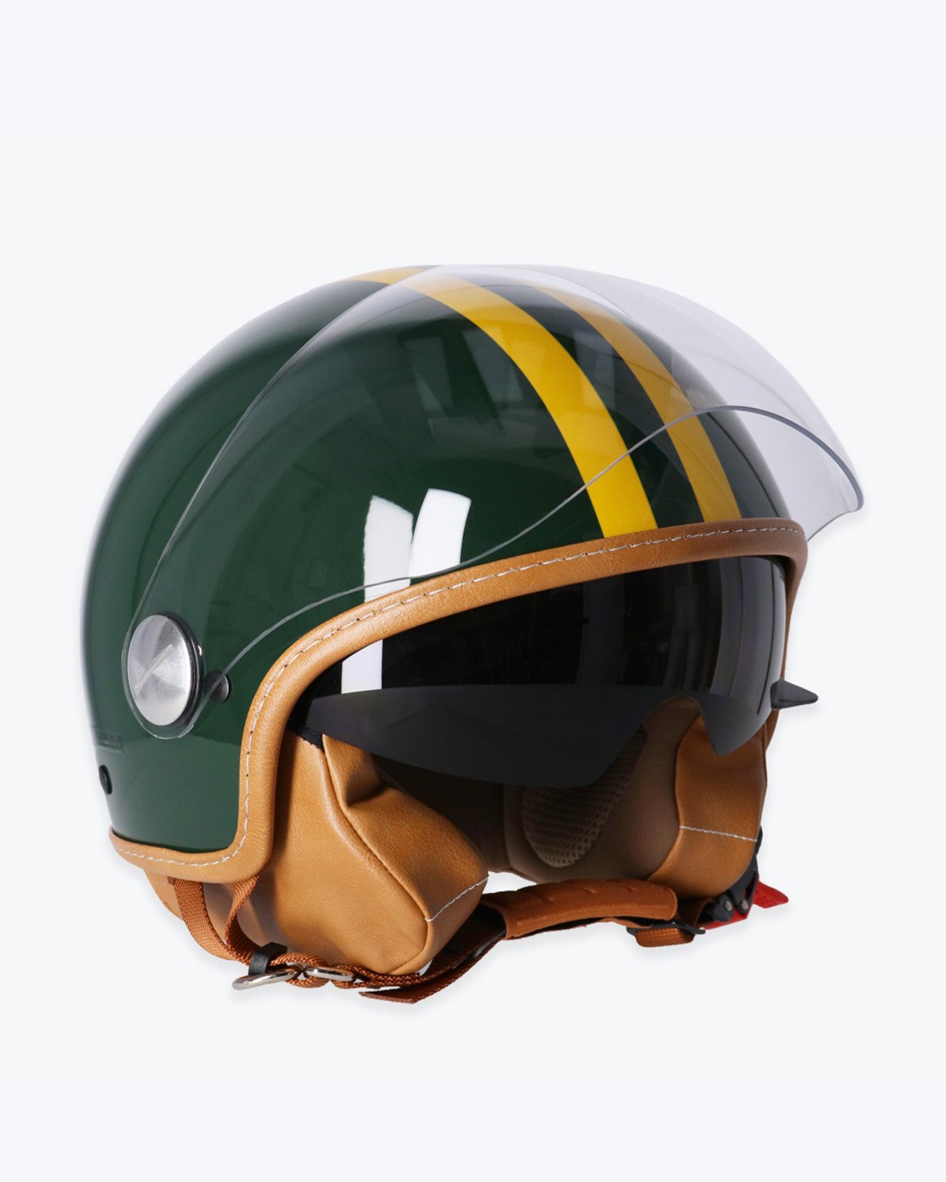 CASCO VERDE CON RAYAS AMARILLAS FULHAM