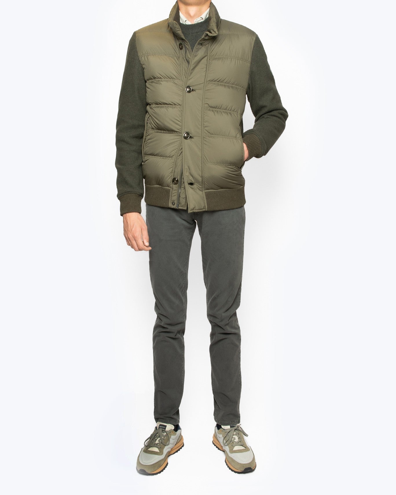 CAZADORA HYBRID FLEECE WOOLRICH 614/VERDE / XXL