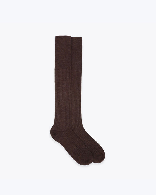 FULHAM WOOL RIBBED SOCKS 