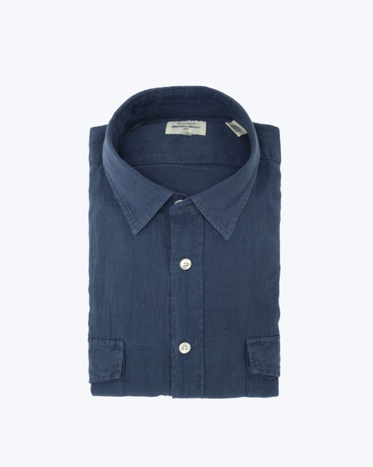 HARTFORD LINEN 2 POCKET SHIRT