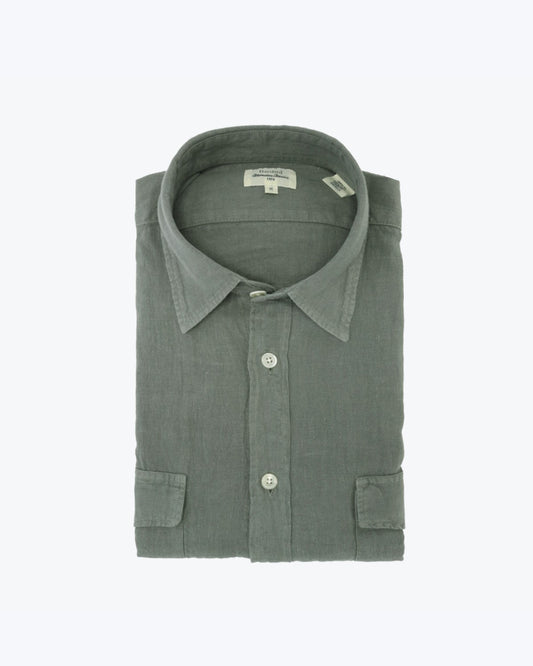 HARTFORD LINEN 2 POCKET SHIRT