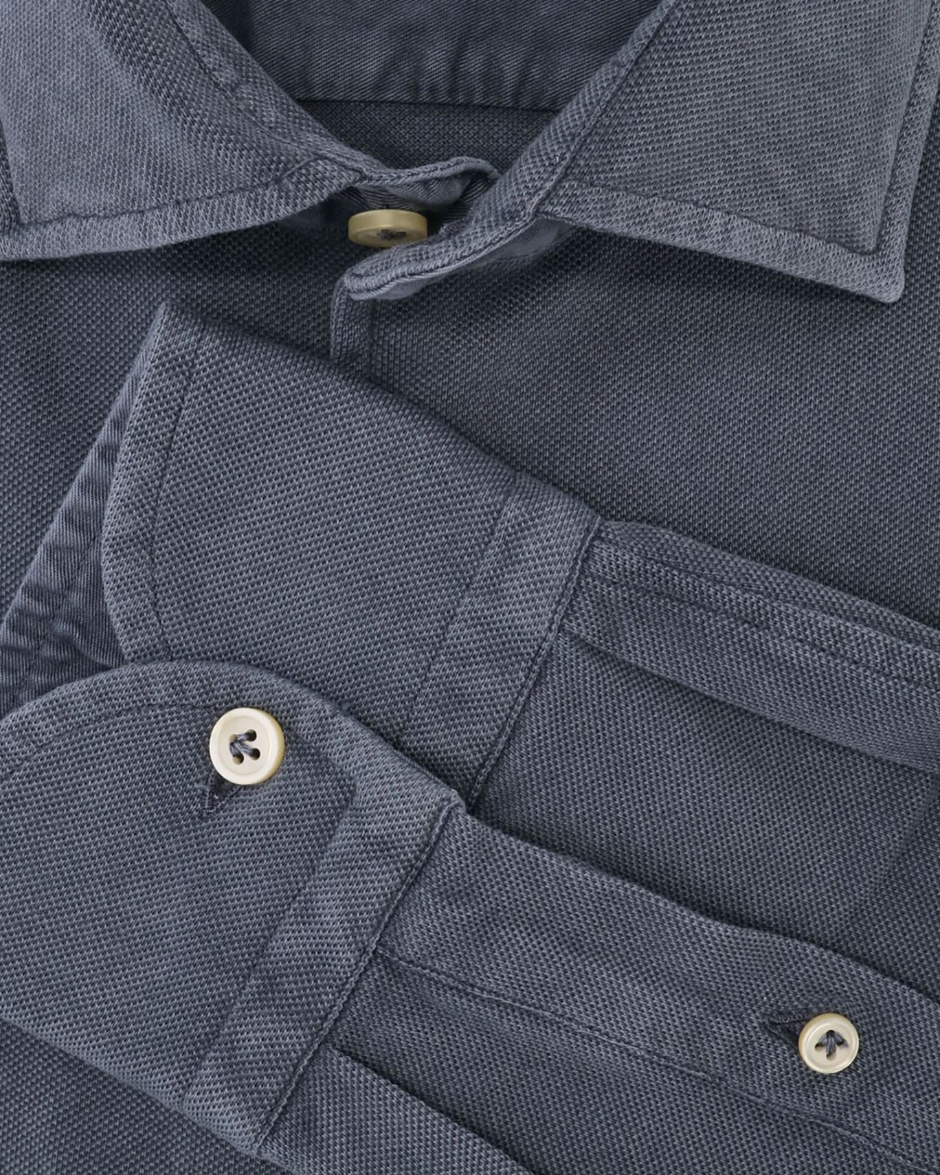 CAMISA DE PIQUÉ GRIS OSCURO SONRISA