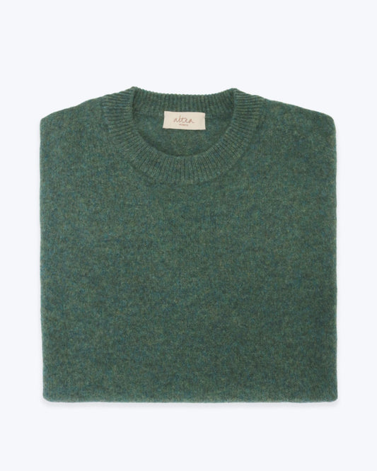 ALTEA BOX NECK WOOL SWEATER