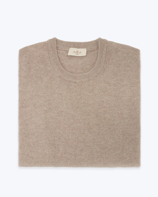 ALTEA BOX NECK WOOL SWEATER 