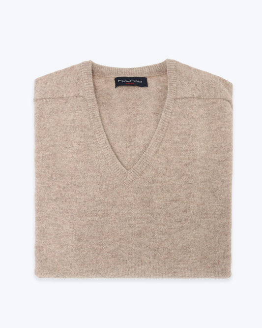 LAMBSWOOL FULHAM V-NECK JERSEY