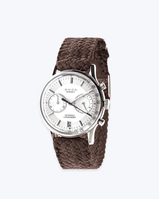 RELOJ METROPO.CHRONO WATCH C/SILVER BOCA