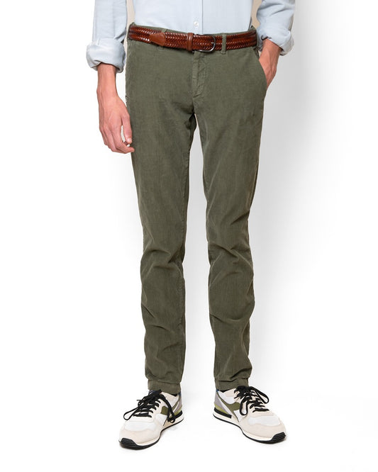 PANTALÓN CHINO PANA 40WEFT W893/PANA VERDE / 56