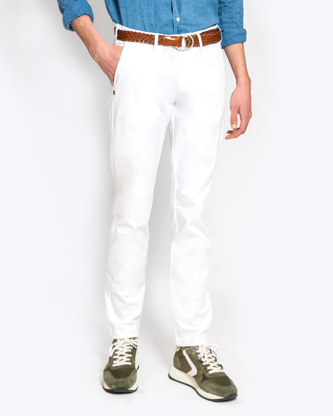 PANTALÓN CHINO 40WEFT W441/BLANCO / 56