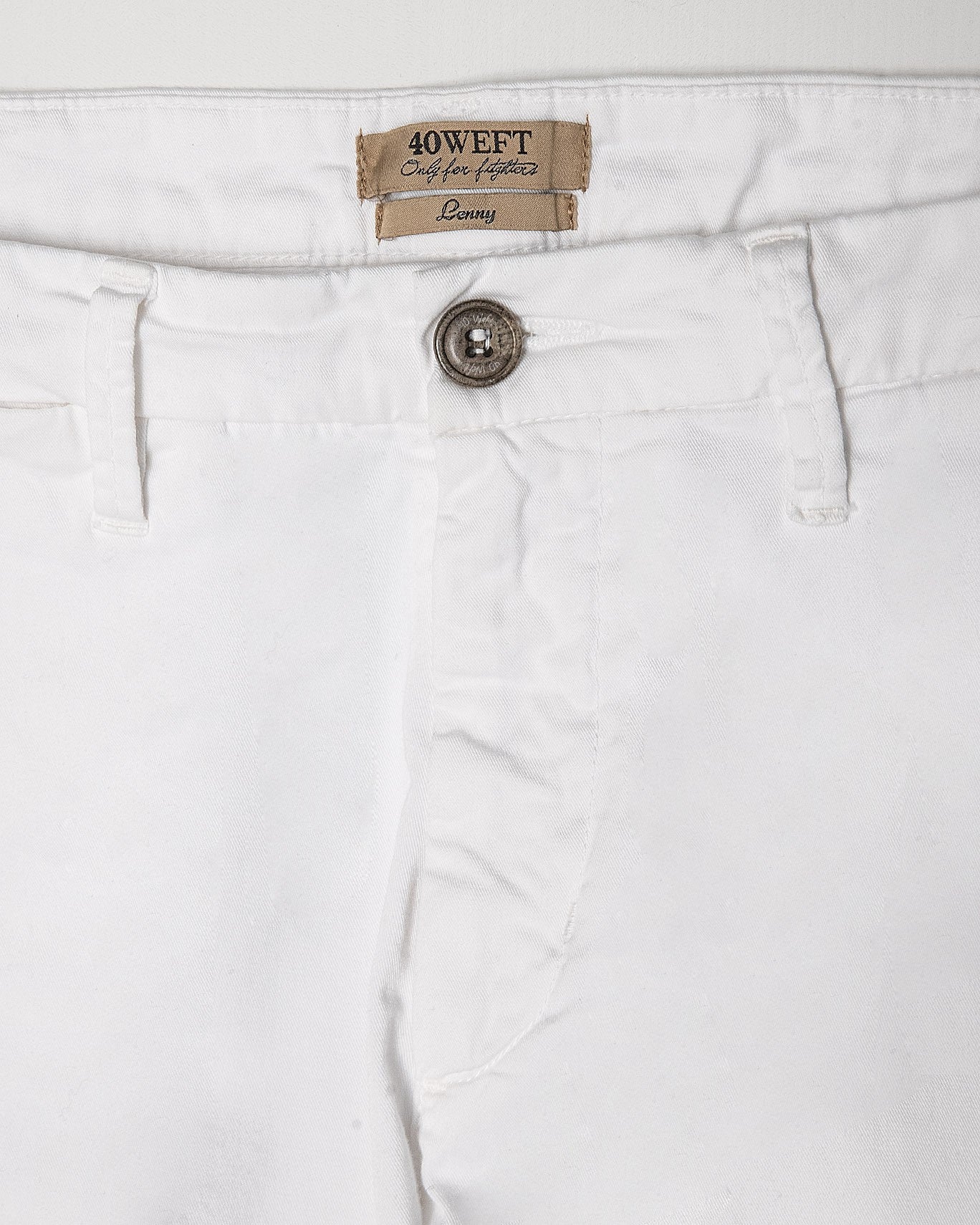 PANTALÓN CHINO 40WEFT W441/BLANCO / 56