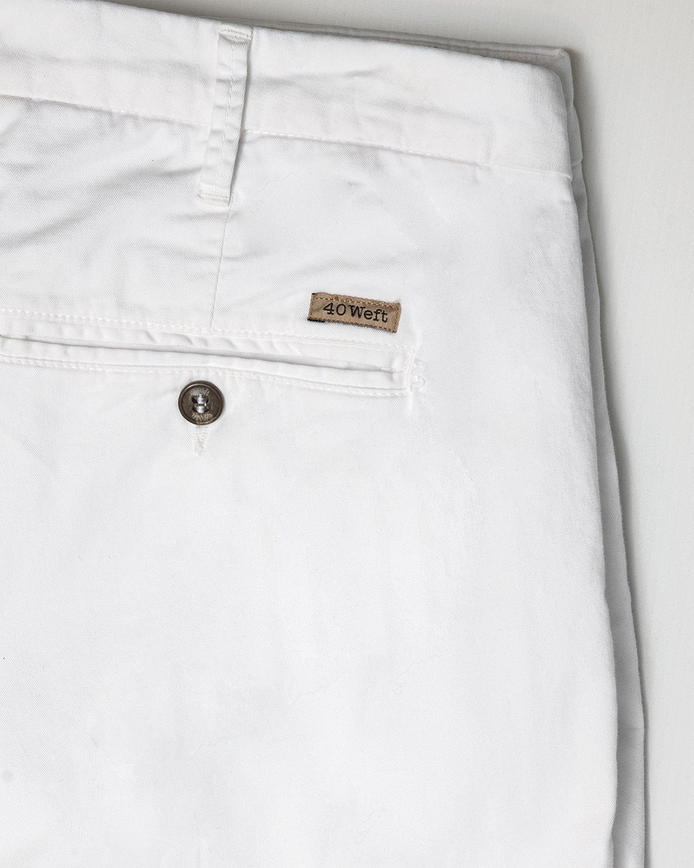 PANTALÓN CHINO 40WEFT W441/BLANCO / 56