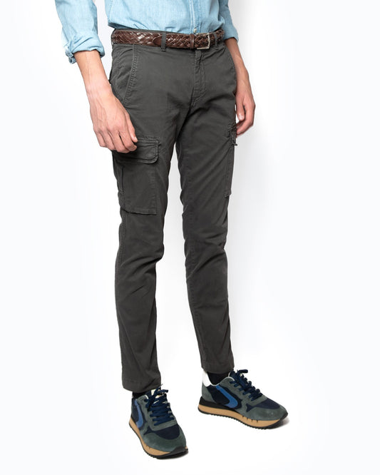 PANTALÓN CHINO CARGO 40WEFT W1909/GRIS OSC. / 54