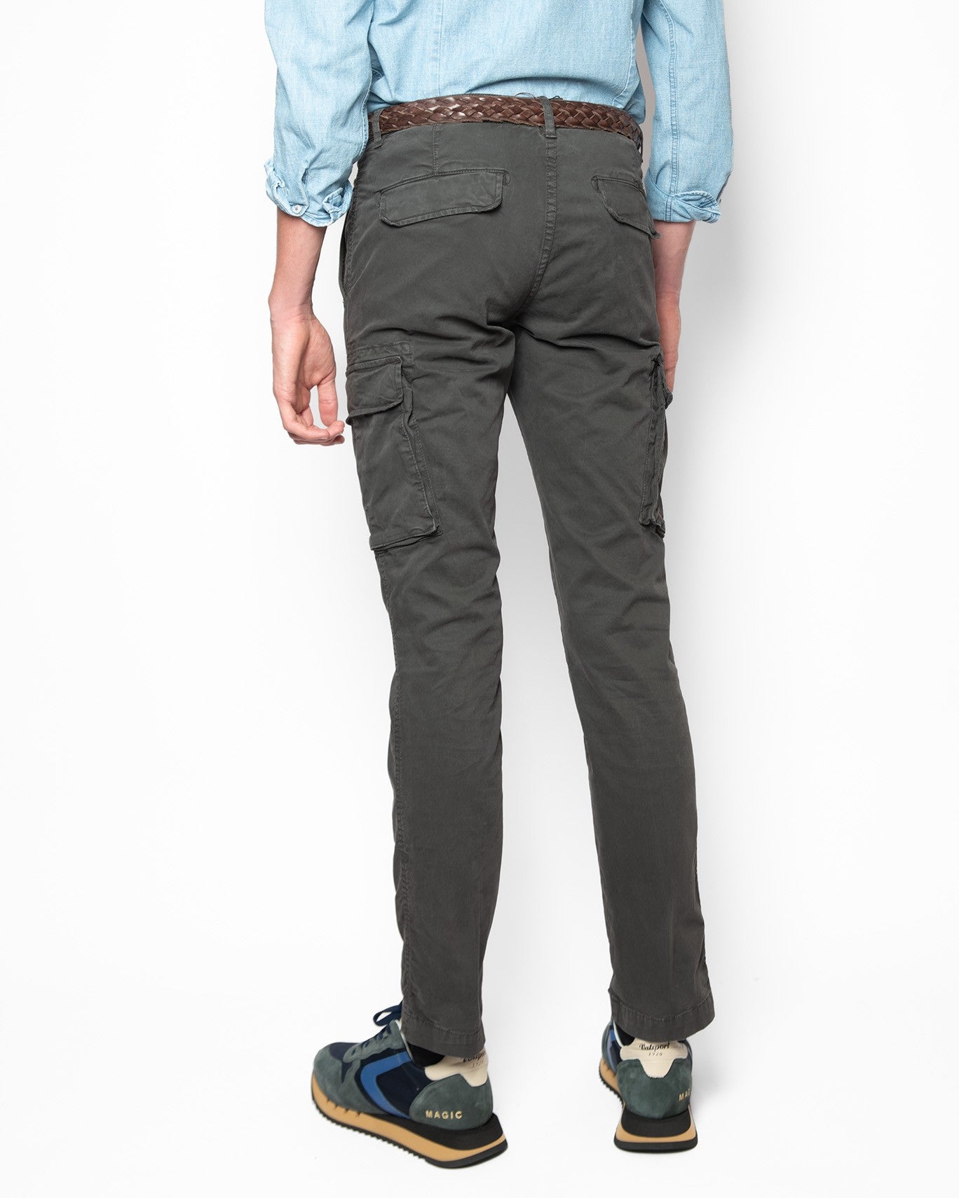 PANTALÓN CHINO CARGO 40WEFT W1909/GRIS OSC. / 54