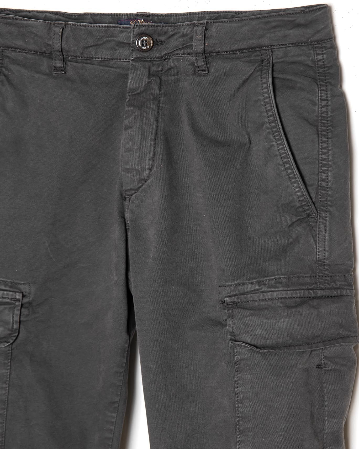 PANTALÓN CHINO CARGO 40WEFT W1909/GRIS OSC. / 54