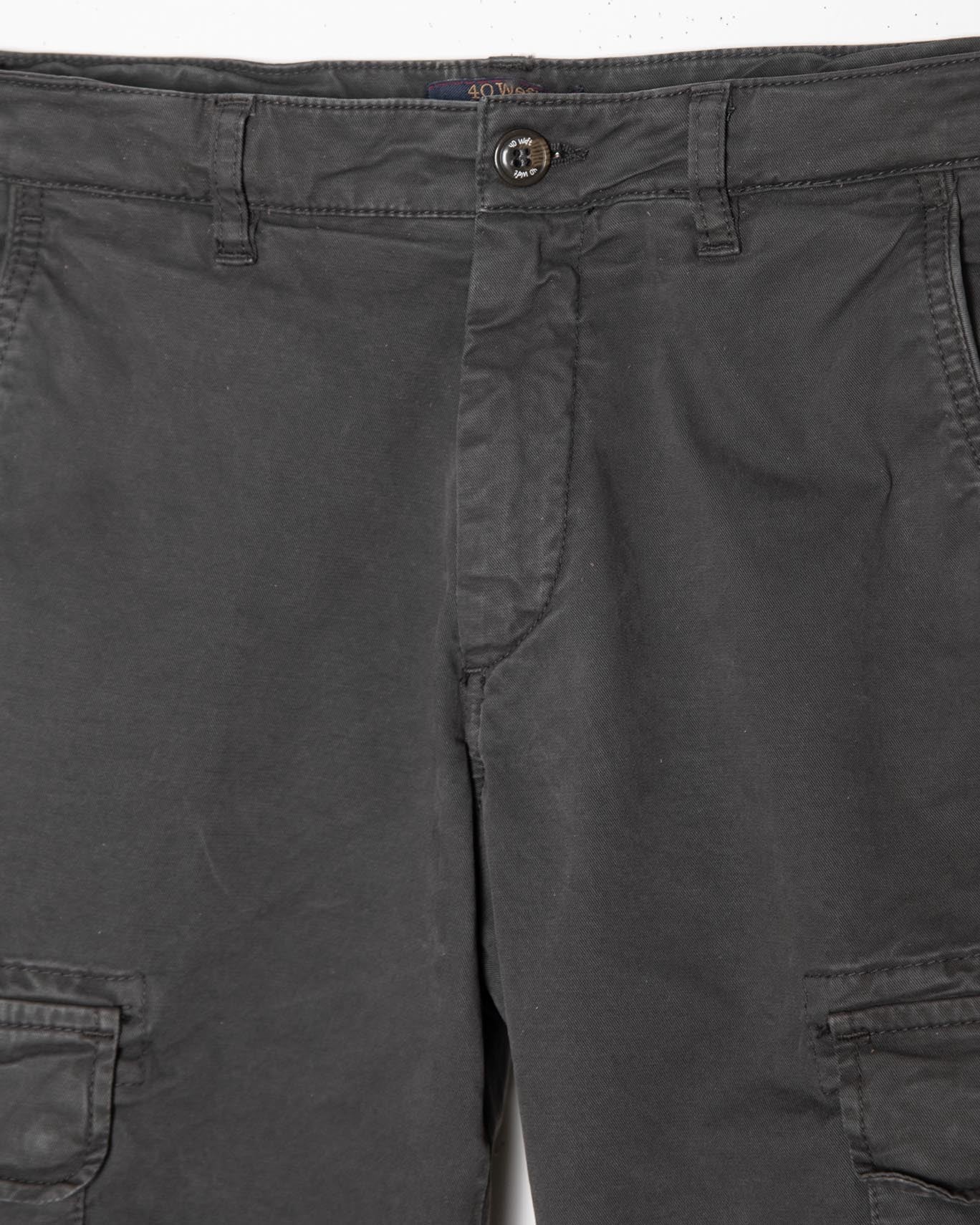 PANTALÓN CHINO CARGO 40WEFT W1909/GRIS OSC. / 54