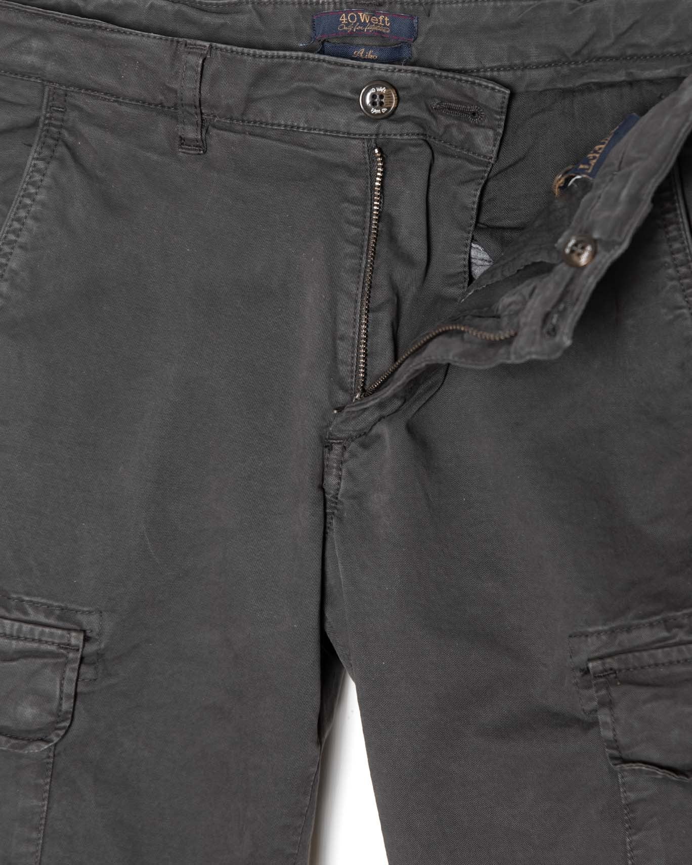 PANTALÓN CHINO CARGO 40WEFT W1909/GRIS OSC. / 54