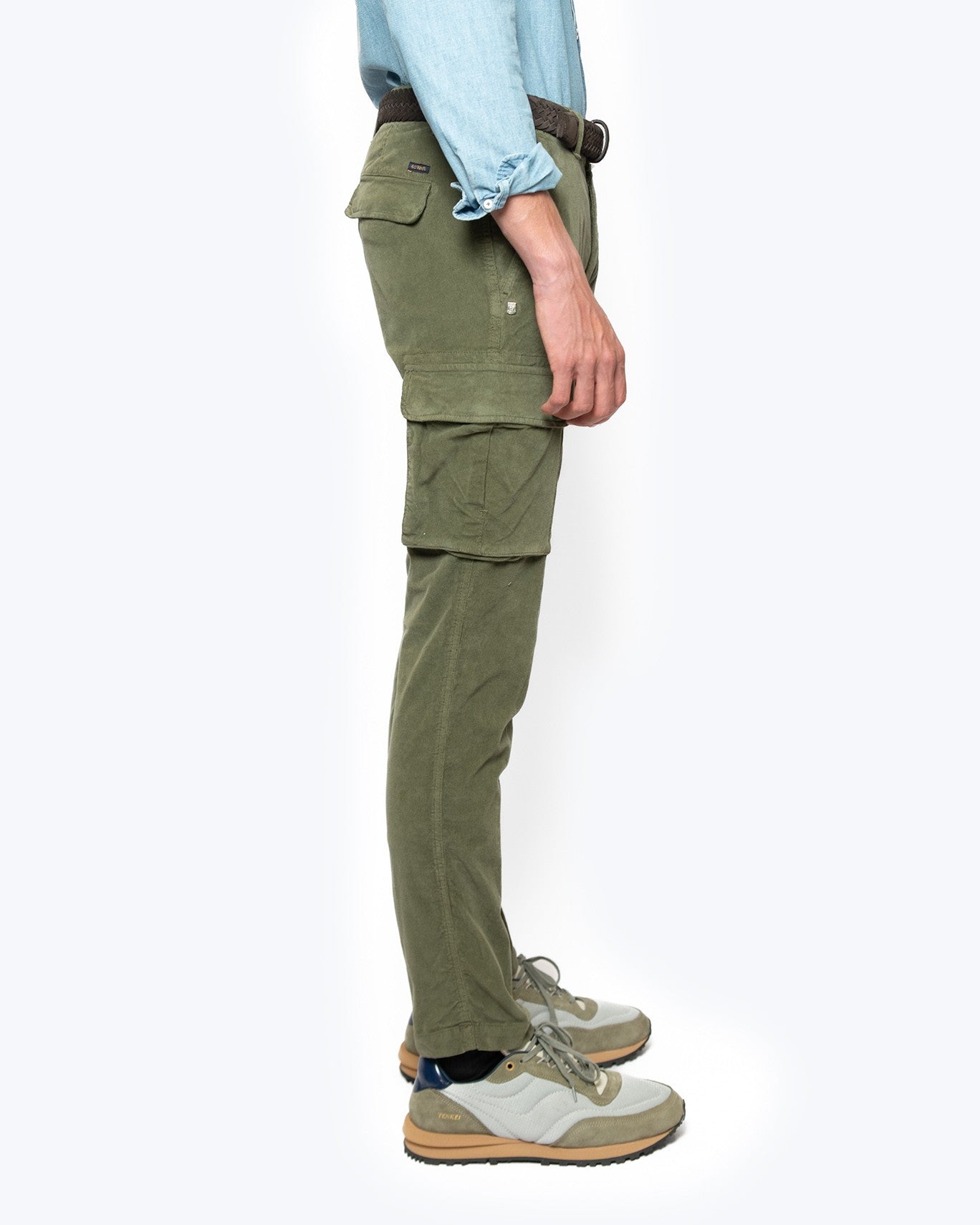 PANTALÓN CHINO CARGO PANA 40WEFT W893/PANA VERDE / 54