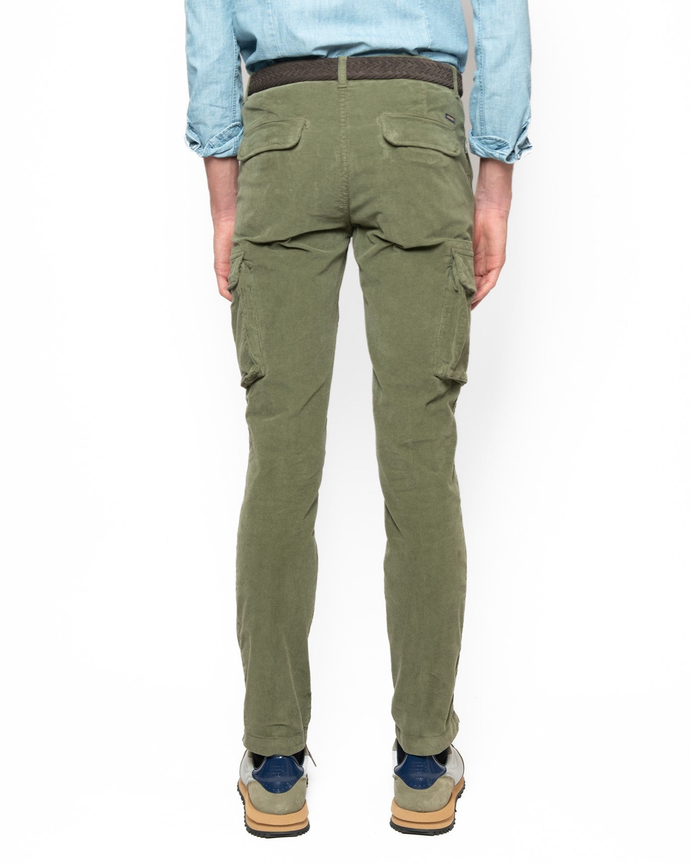 PANTALÓN CHINO CARGO PANA 40WEFT W893/PANA VERDE / 54