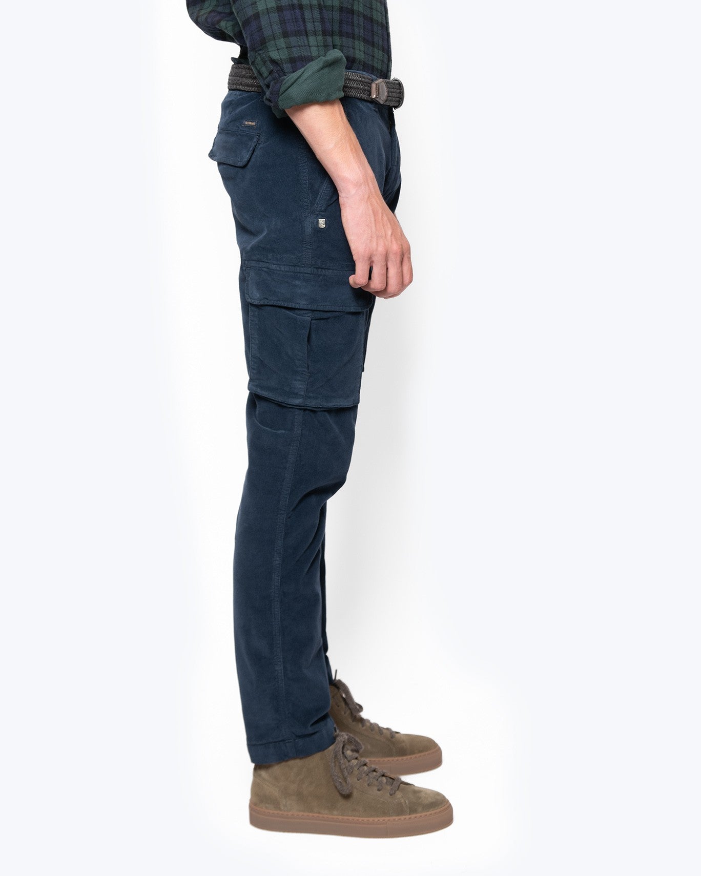 PANTALÓN CHINO CARGO PANA 40WEFT W1738/PANA AZUL / 54