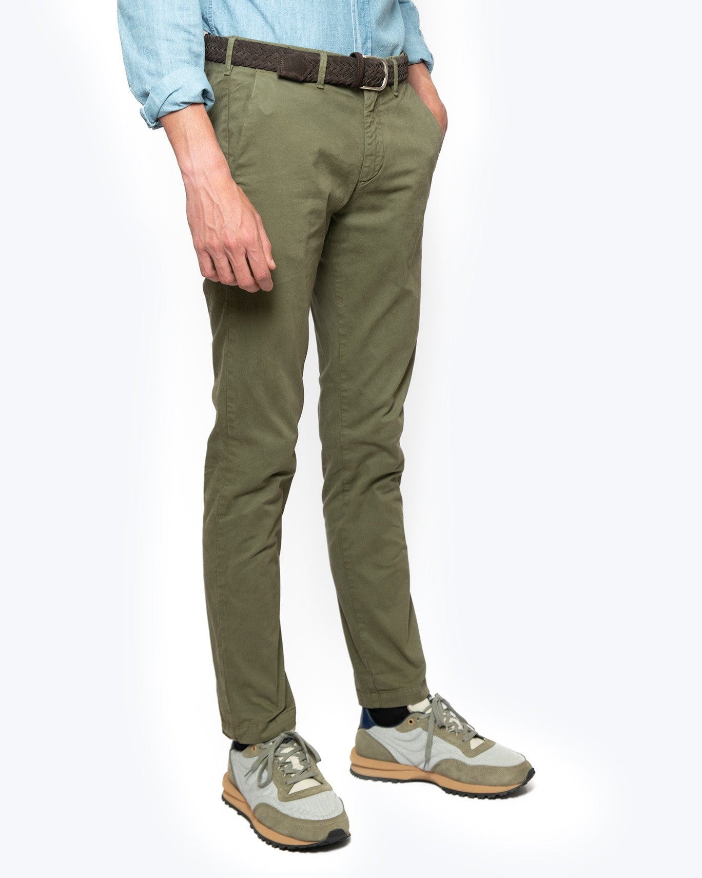 PANTALÓN CHINO 40WEFT W893/VERDE / 58