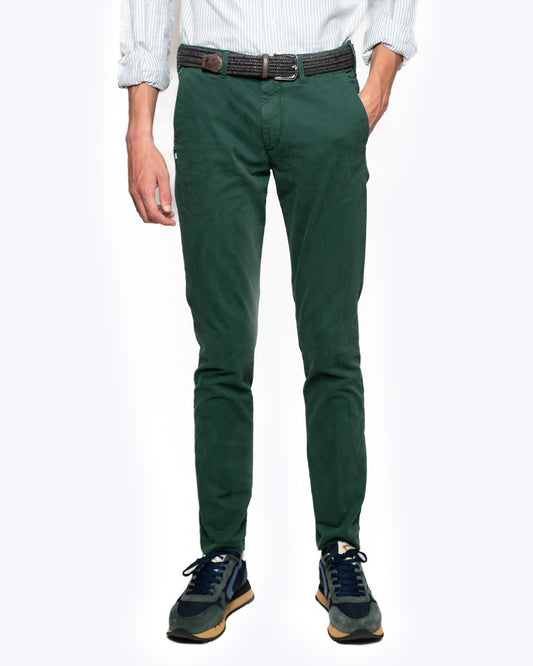 PANTALÓN CHINO 40WEFT W2130/VD.BOTELLA / 54