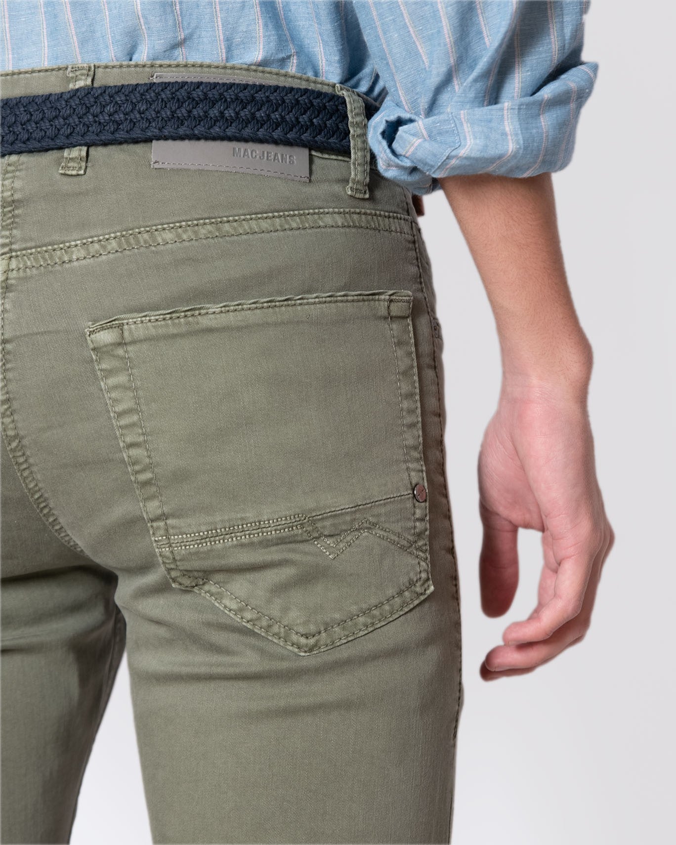 PANTALÓN 5 BOLSILLOS MAC JEANS 656W/VERDE / 38