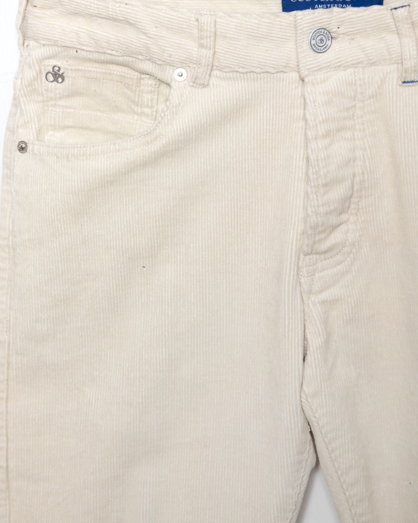 PANTALON 5 B.RALSTON CORDUR SCOTCH & SOD 0001/PANA BLANCO / 36