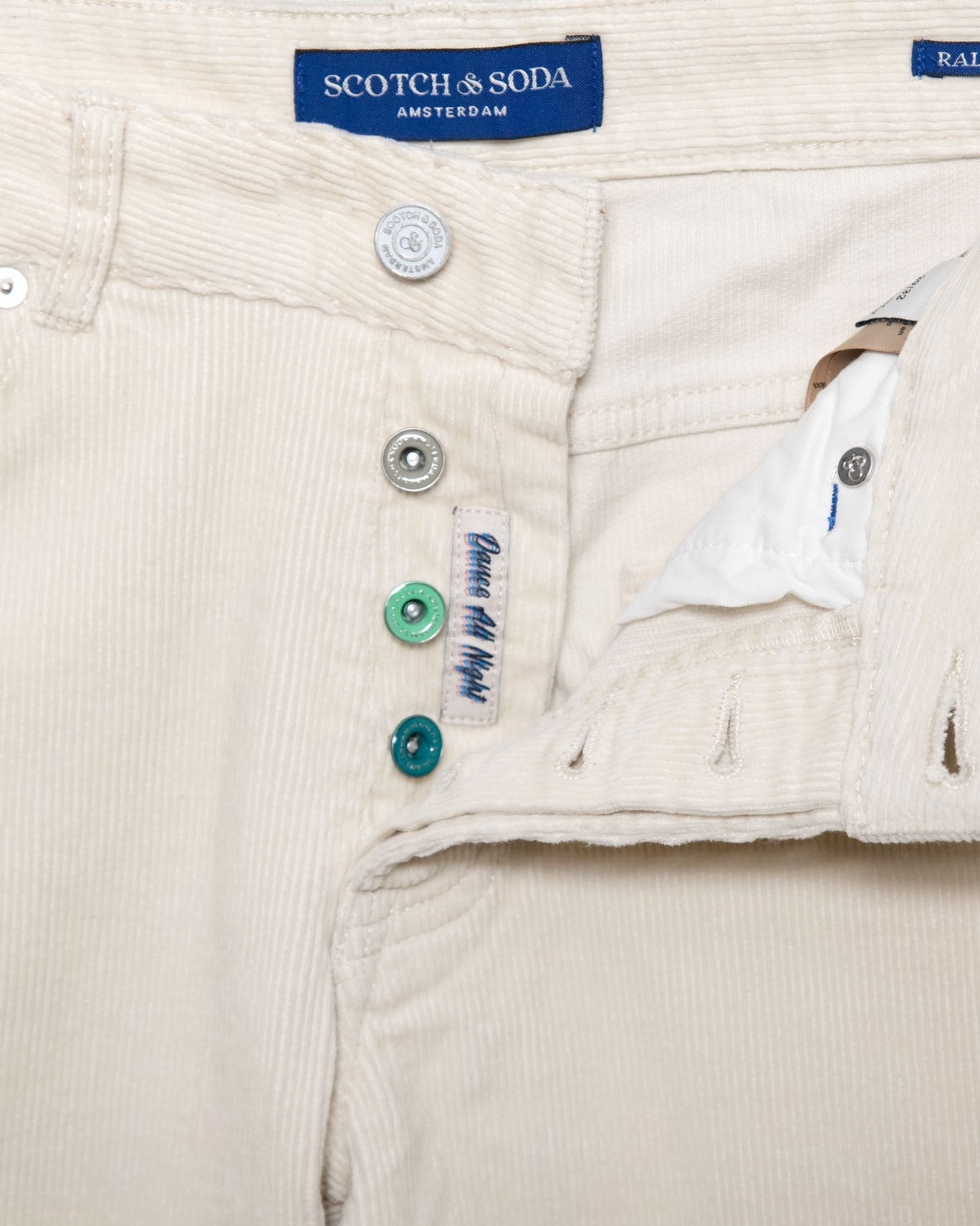 PANTALON 5 B.RALSTON CORDUR SCOTCH & SOD 0001/PANA BLANCO / 36