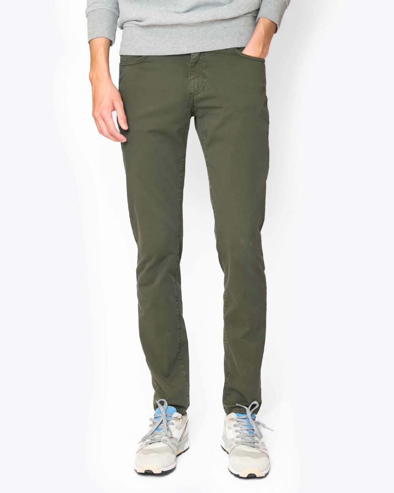 PANTALÓN 5 BOLSILLOS TWAY 572/VERDE / 56