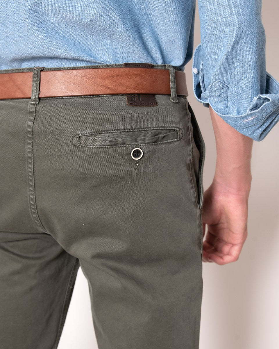 PANTALÓN CHINO BOMBOOGIE 322/VERDE / 38