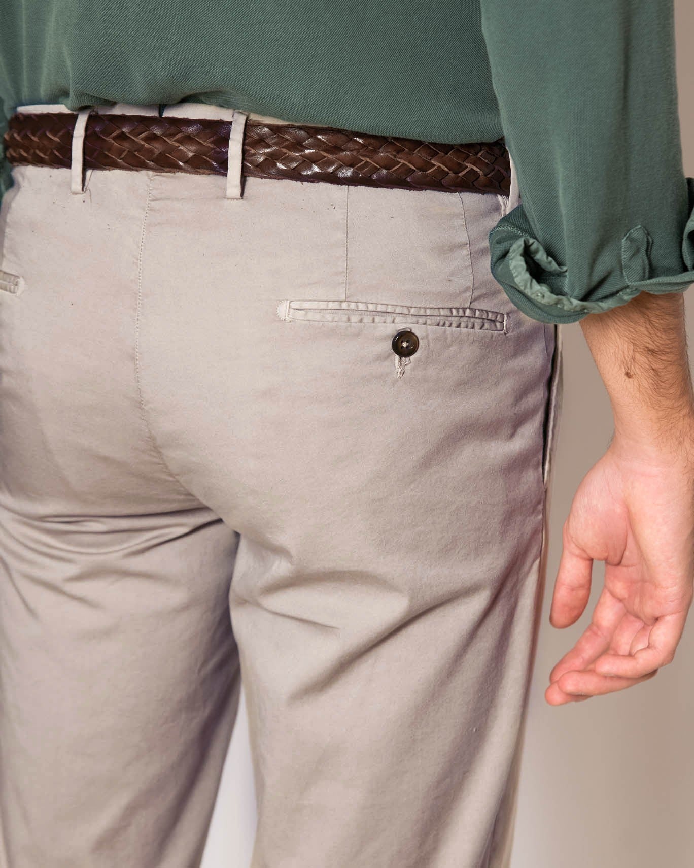 PANTALON CHINO L.B.M. 1911 3/PIEDRA / 56