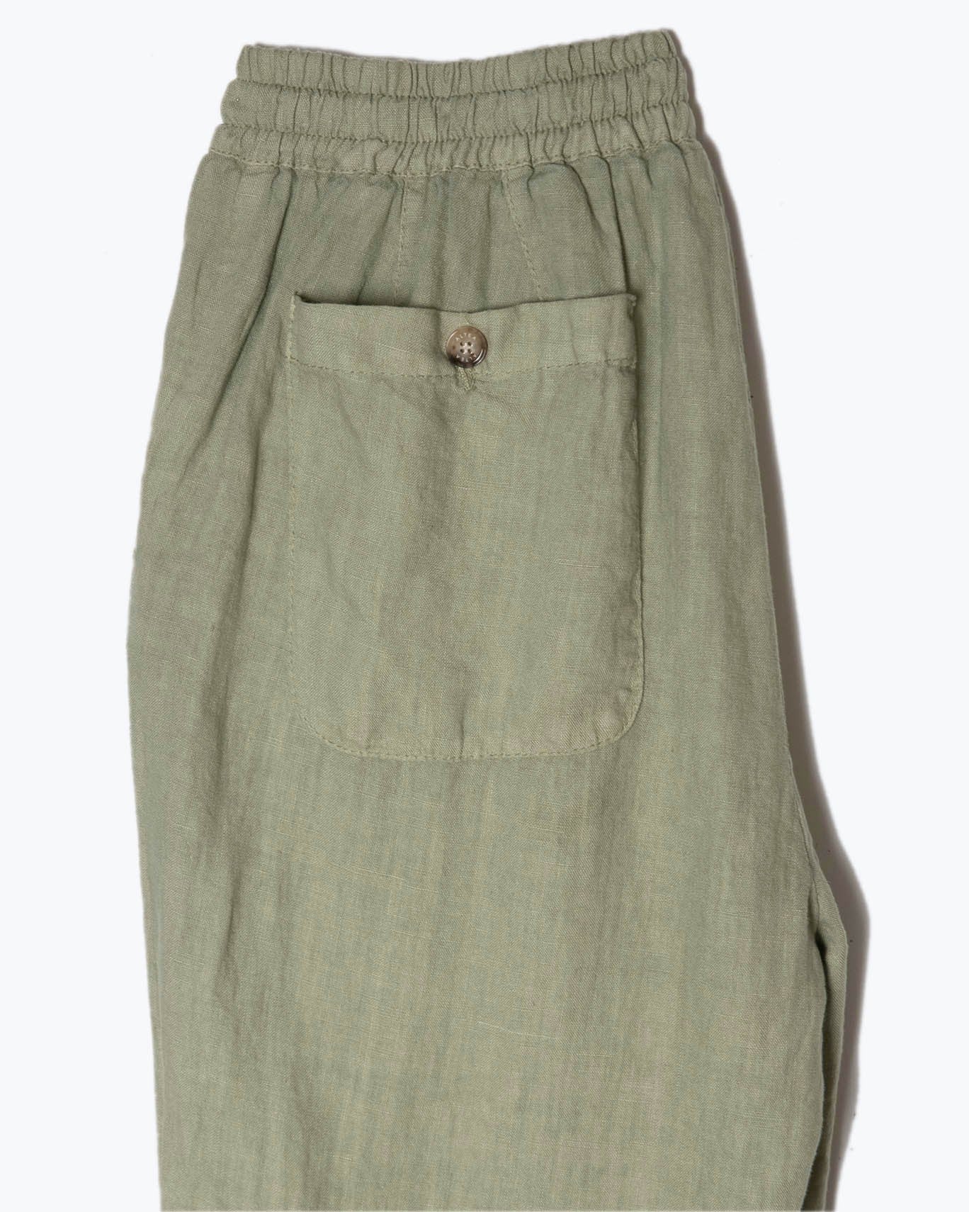 PANTALON CHINO LINO ALTEA 44/LINO VERDE / 4XL