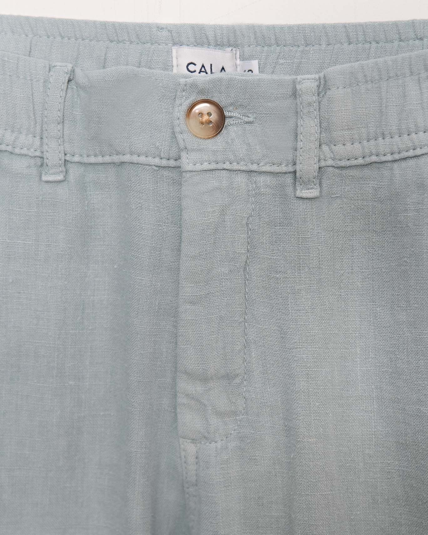 PANTALON CHINO LINO CALA 1789 HWW84/LINO AZUL AGUA / XL