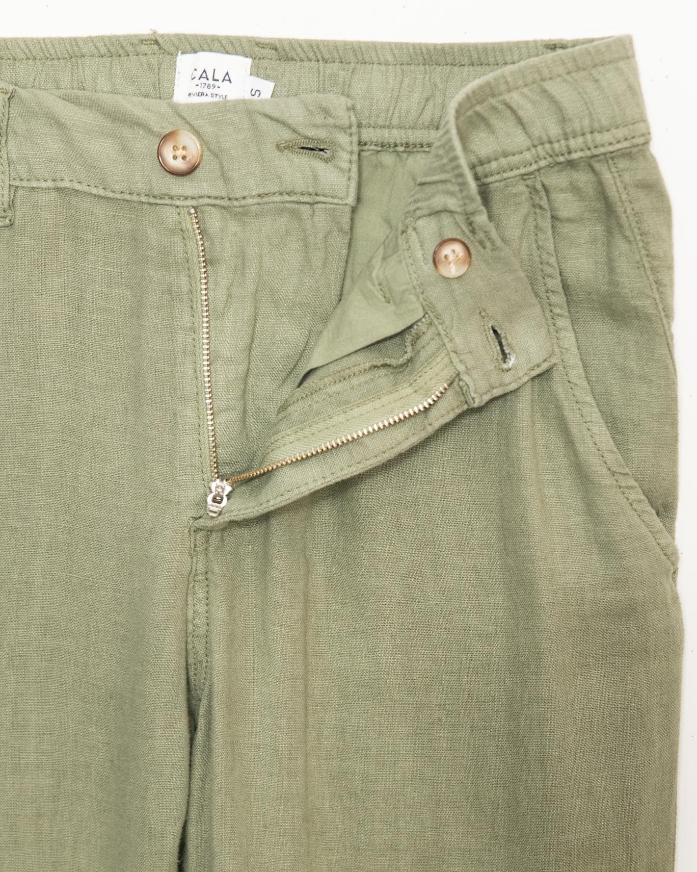 PANTALON CHINO LINO CALA 1789 HWW97/LINO VERDE / XXL