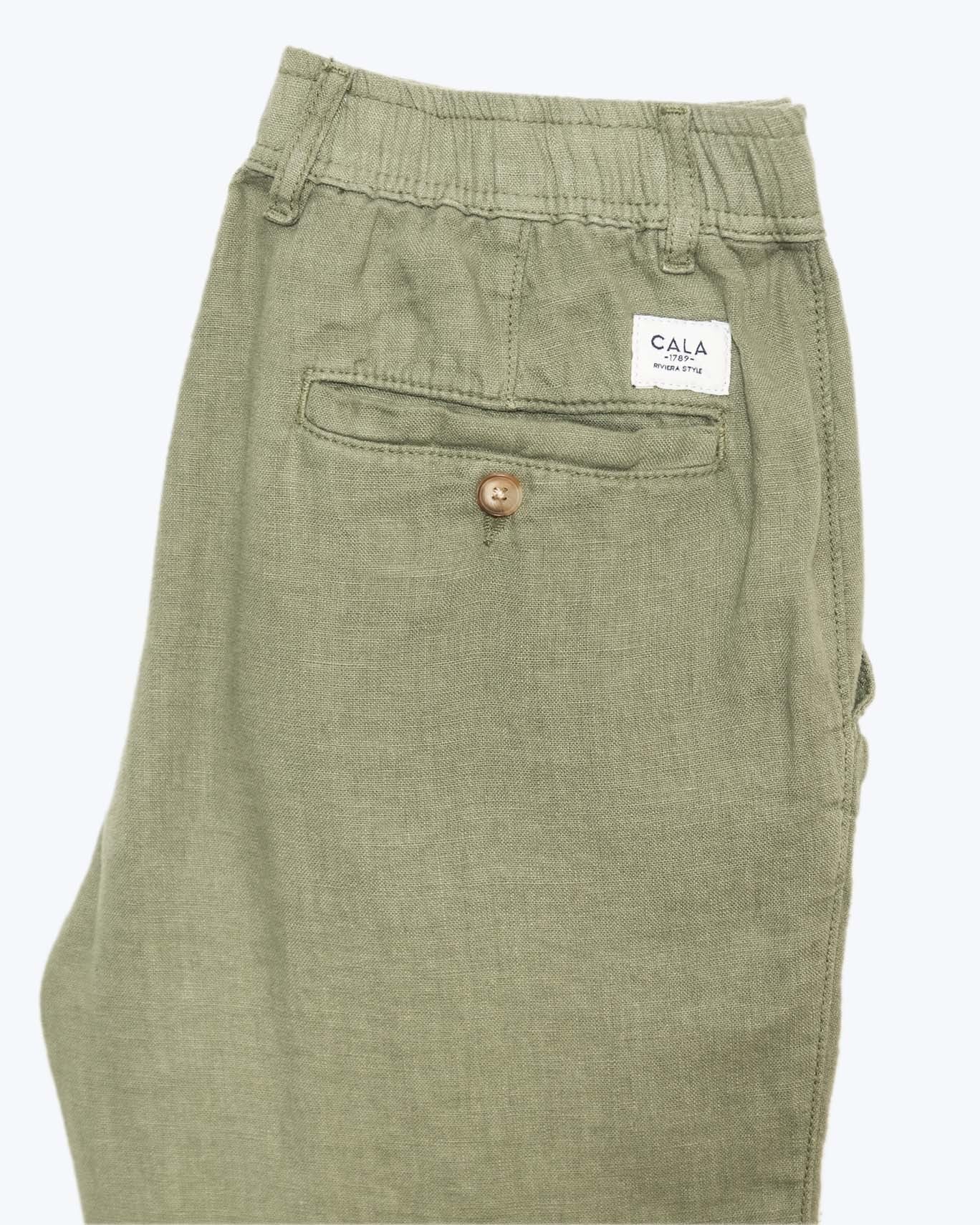 PANTALON CHINO LINO CALA 1789 HWW97/LINO VERDE / XXL