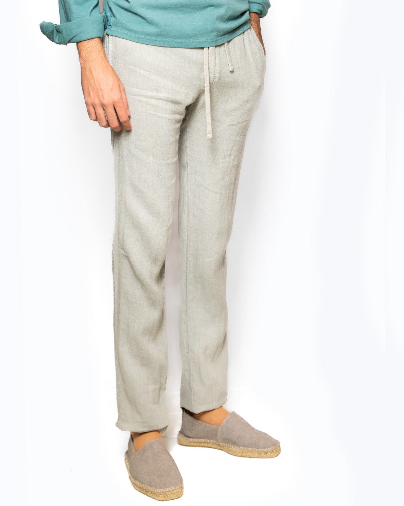 PANTALON CHINO LINO HARTFORD 101/LINO GRIS CL. / 54