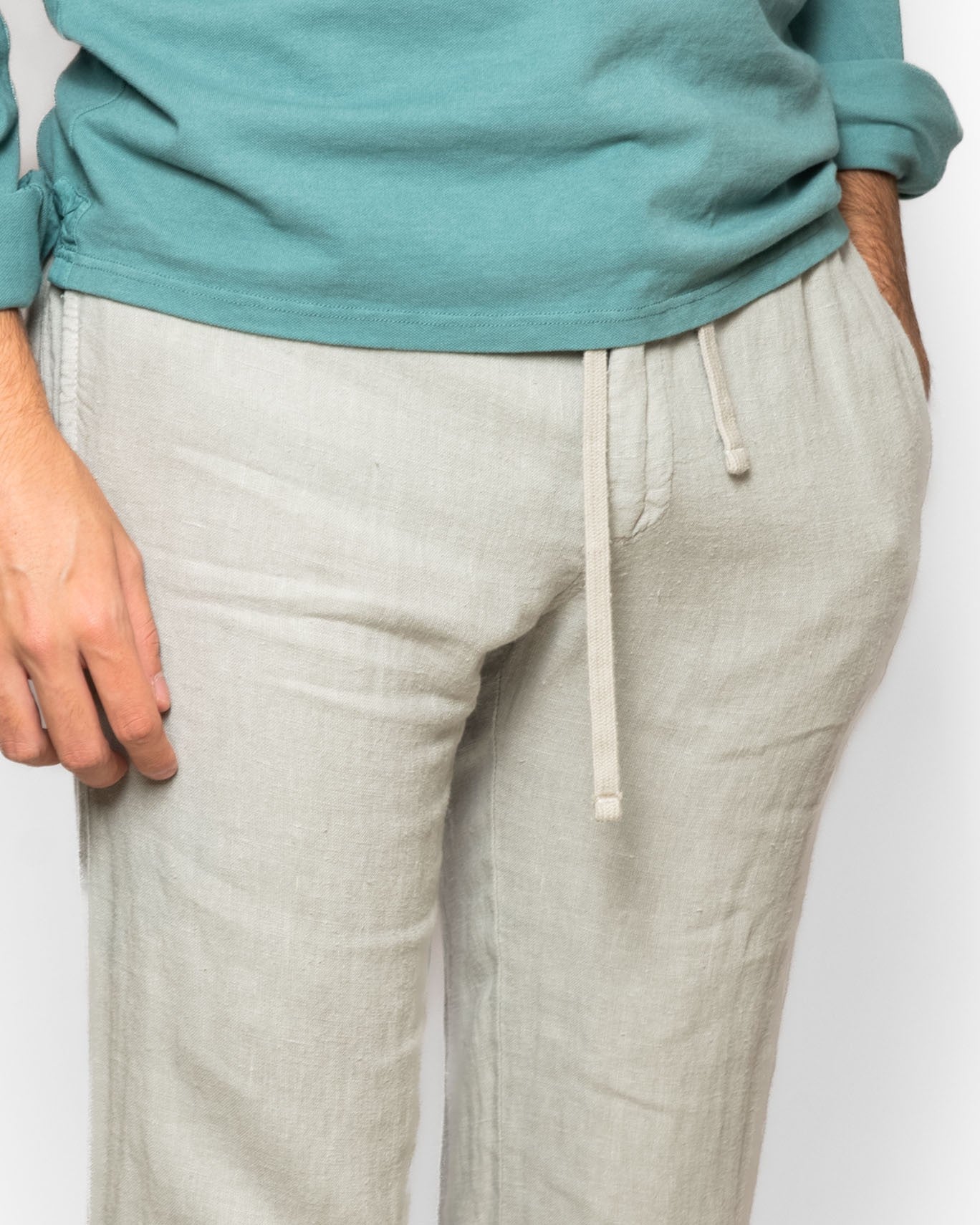 PANTALON CHINO LINO HARTFORD 101/LINO GRIS CL. / 54