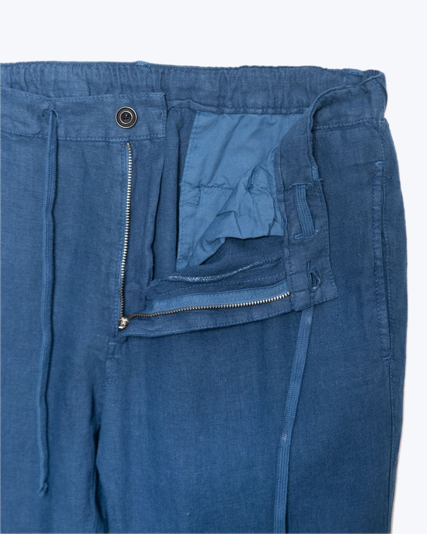 PANTALON CHINO LINO  HARTFORD 104/LINO AZUL / 54