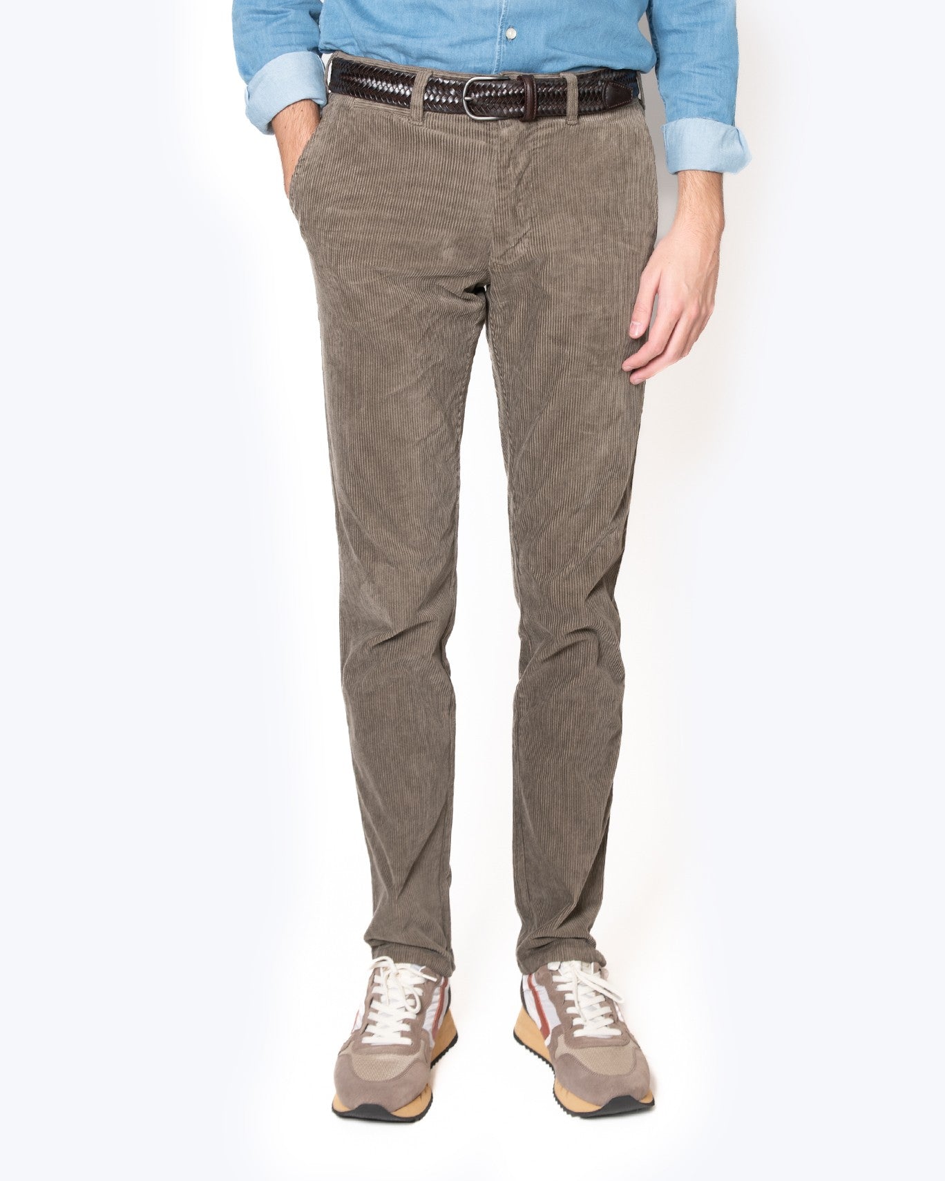 PANTALON CHINO PANA BREUER 04/PANA VERDE PARDO / 38