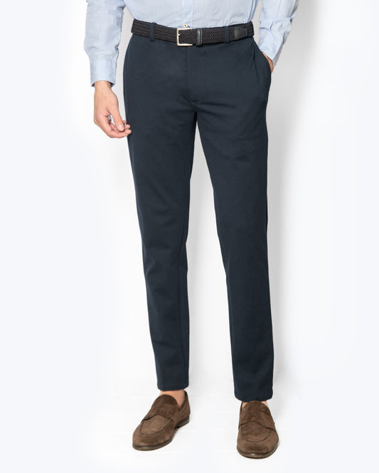 PANTALÓN CHINO PIQUÉ CIRCOLO 447/PIQUE NAVY / 54