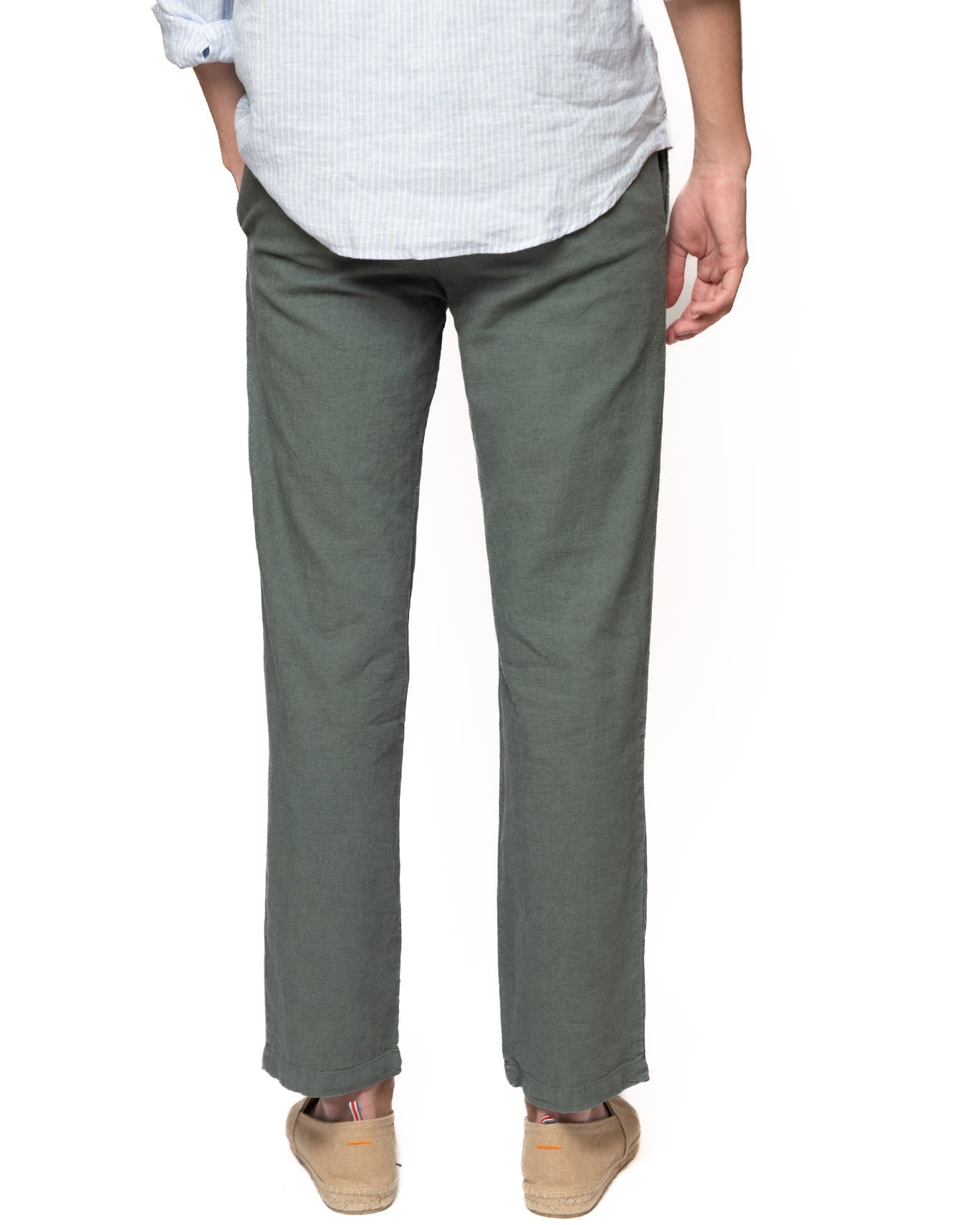 PANTALÓN LINO CHINO SEEMS 19/LINO VERDE / XL