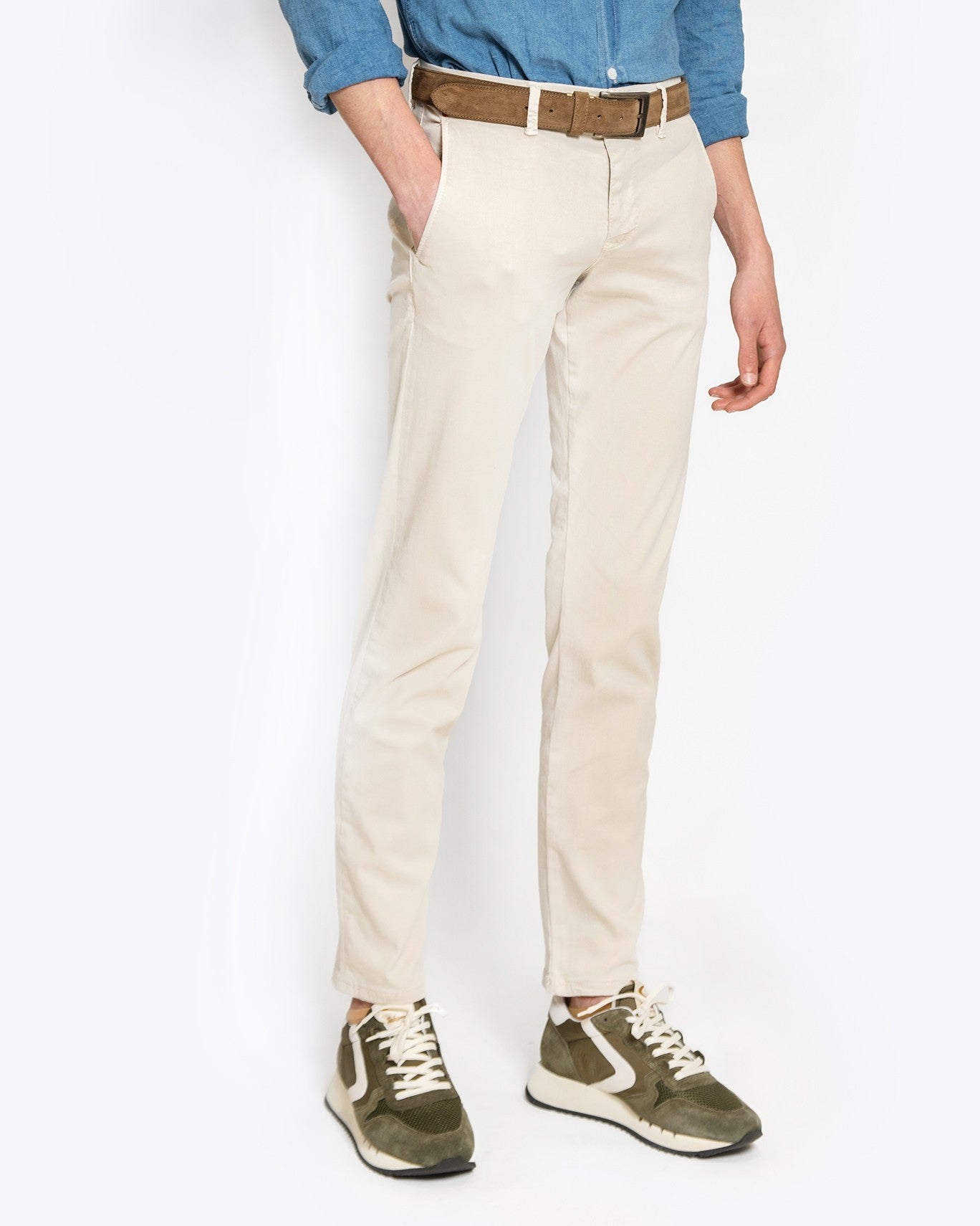 PANTALÓN CHINO MAC JEANS 211W/BEIGE / 38