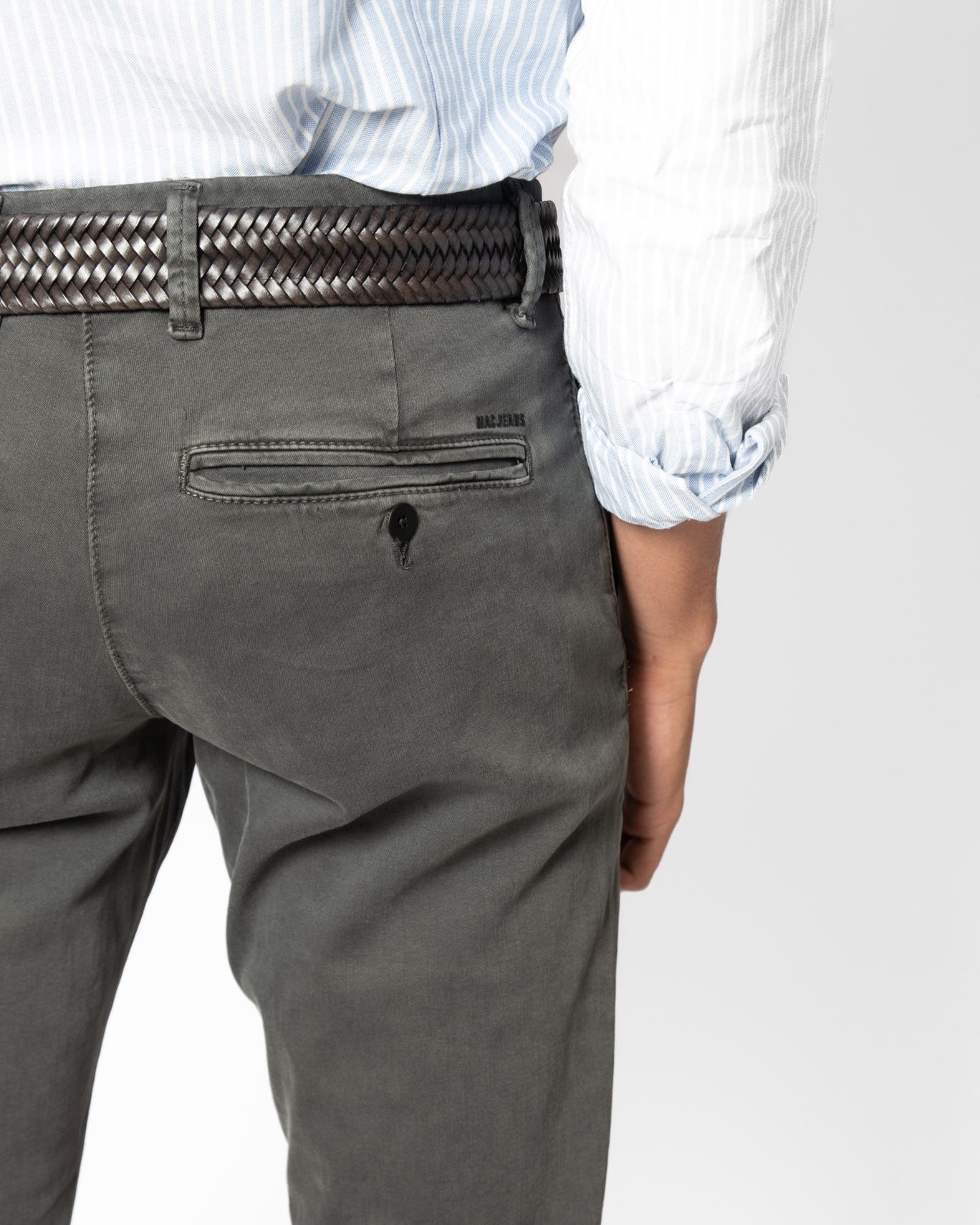 PANTALÓN CHINO MAC JEANS 073W/GRIS OSC. / 38
