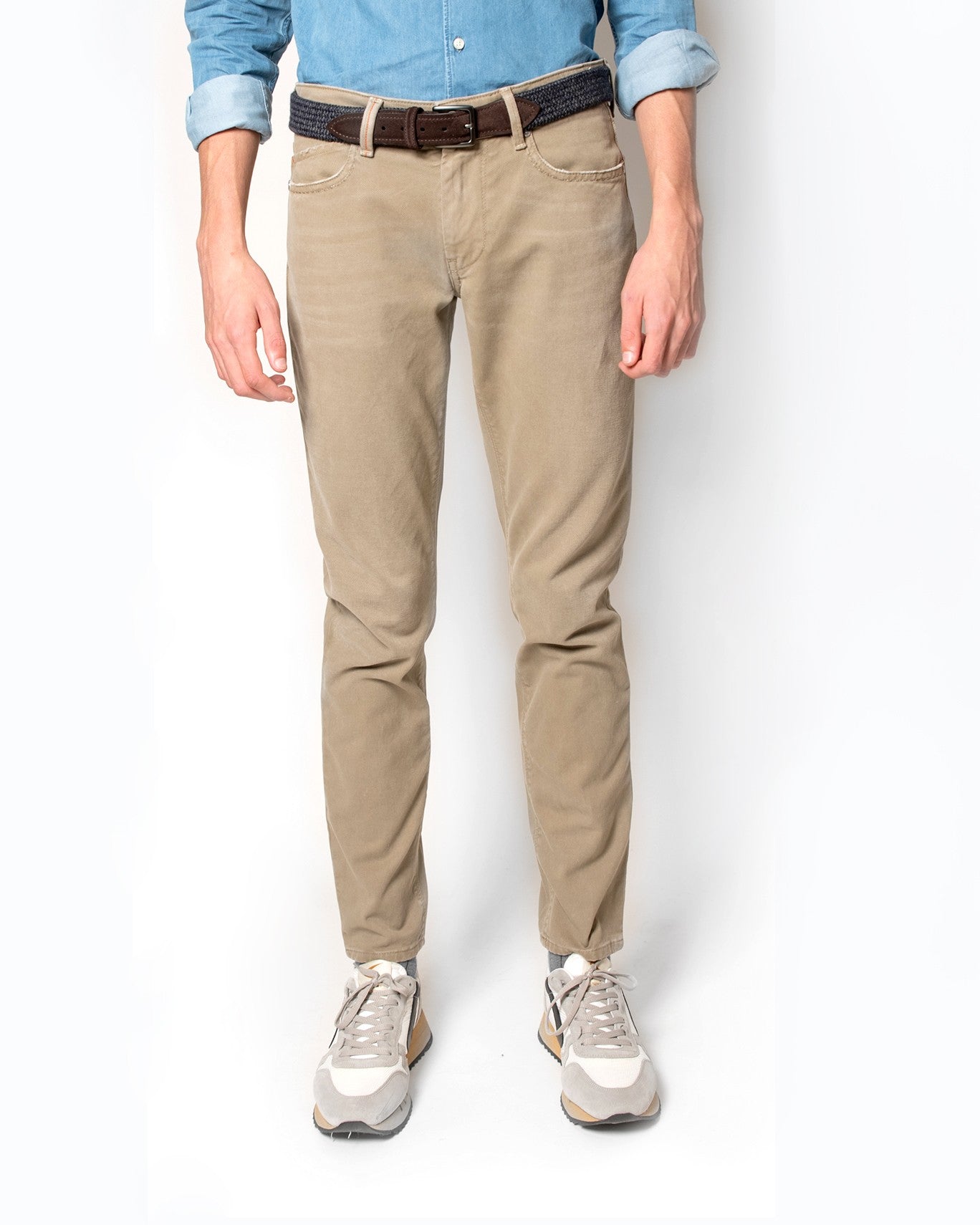 PANTALÓN RE-HASH 0129/BEIGE OSCURO / 36