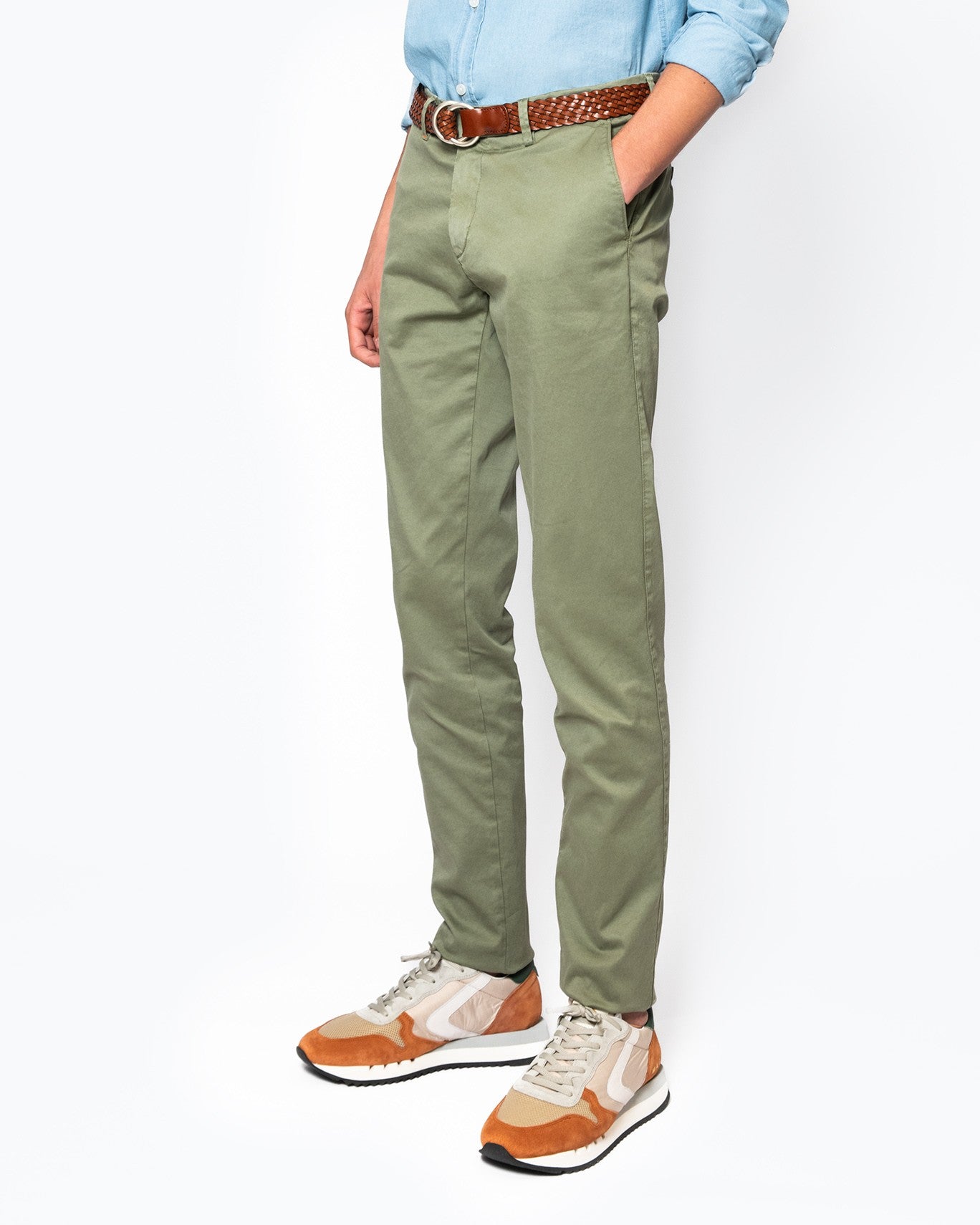 PANTALÓN CHINO RE-HASH 5100/VERDE / 40