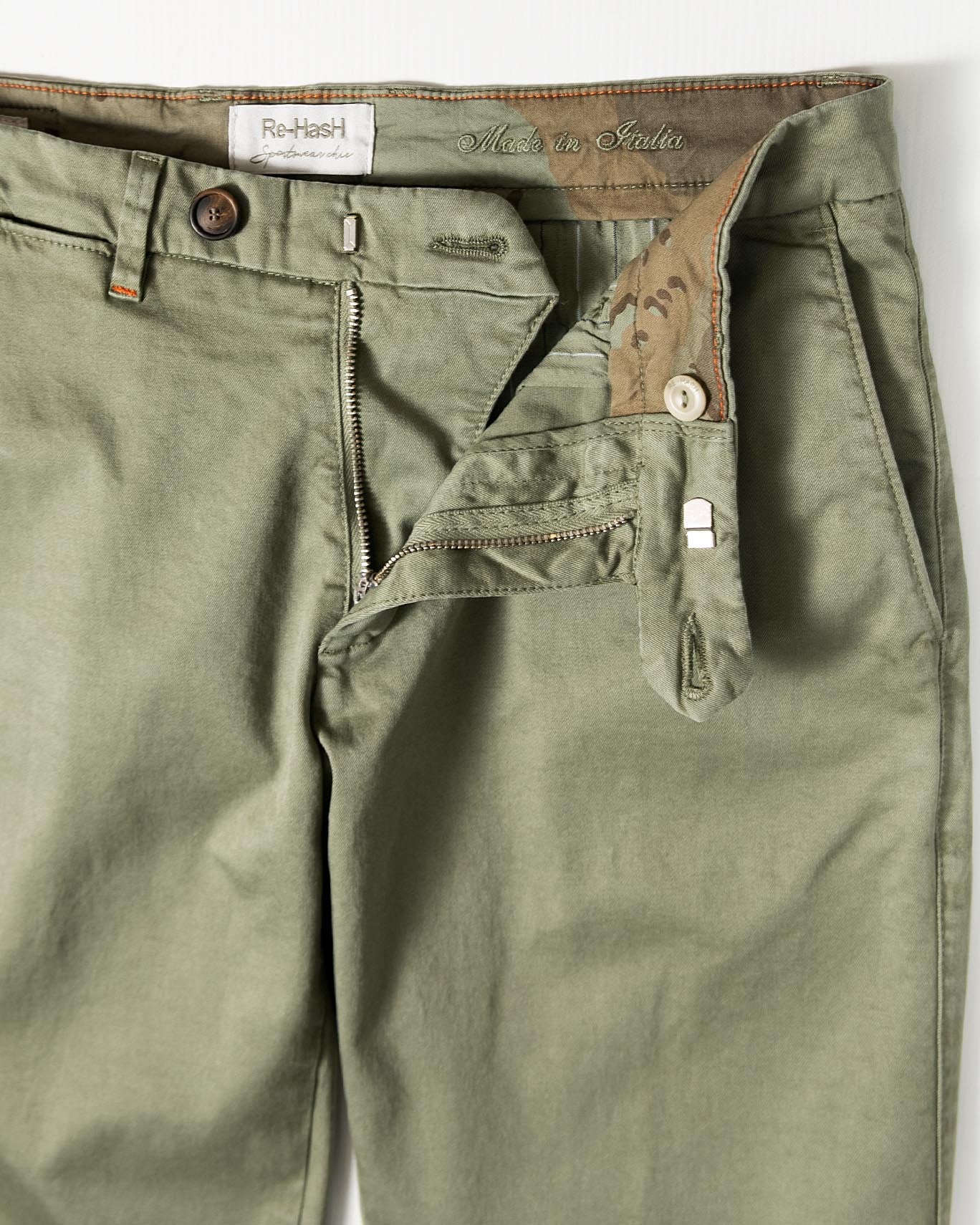 PANTALÓN CHINO RE-HASH 5100/VERDE / 40