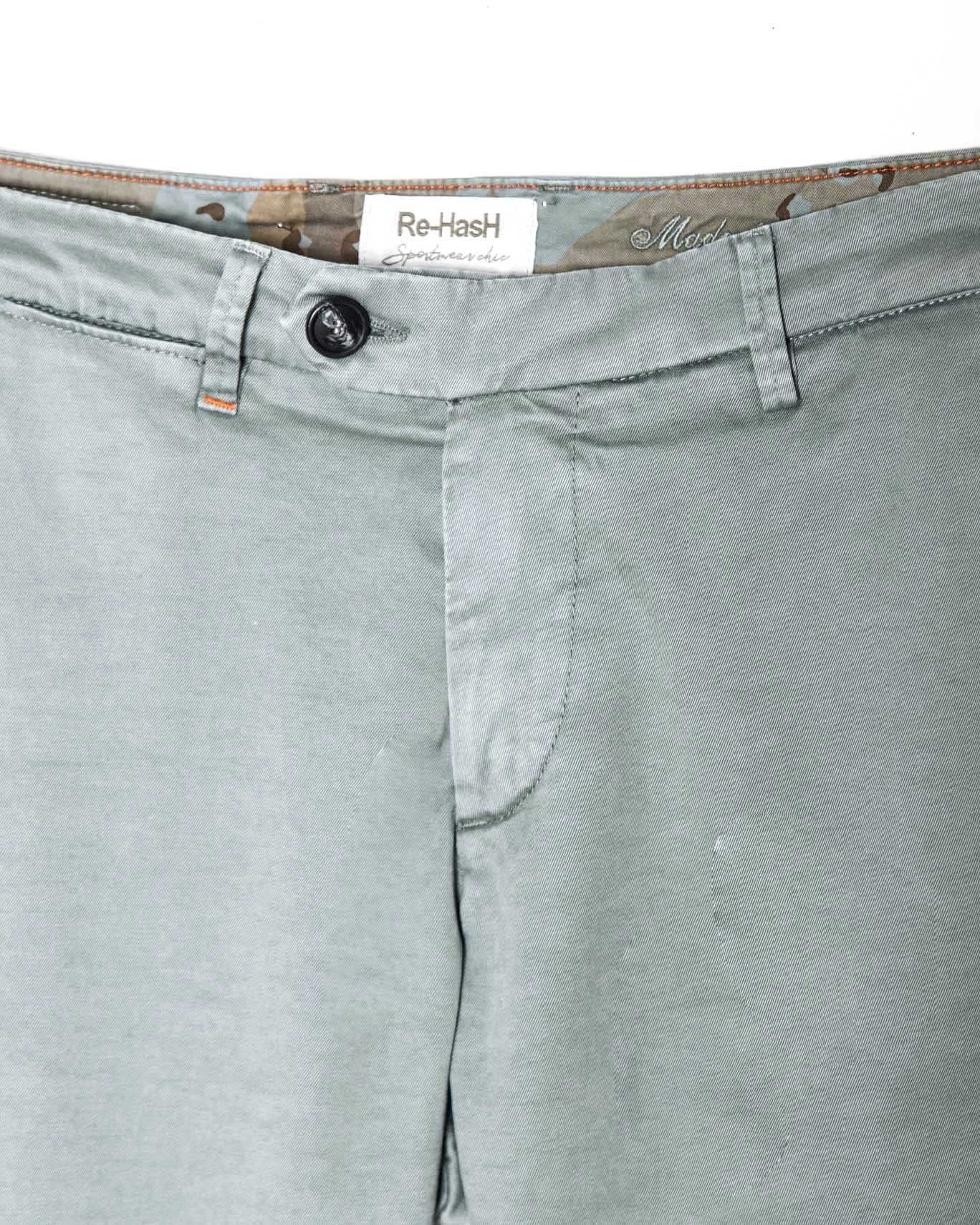 PANTALÓN CHINO RE-HASH 5430/VERDE AGUA / 40