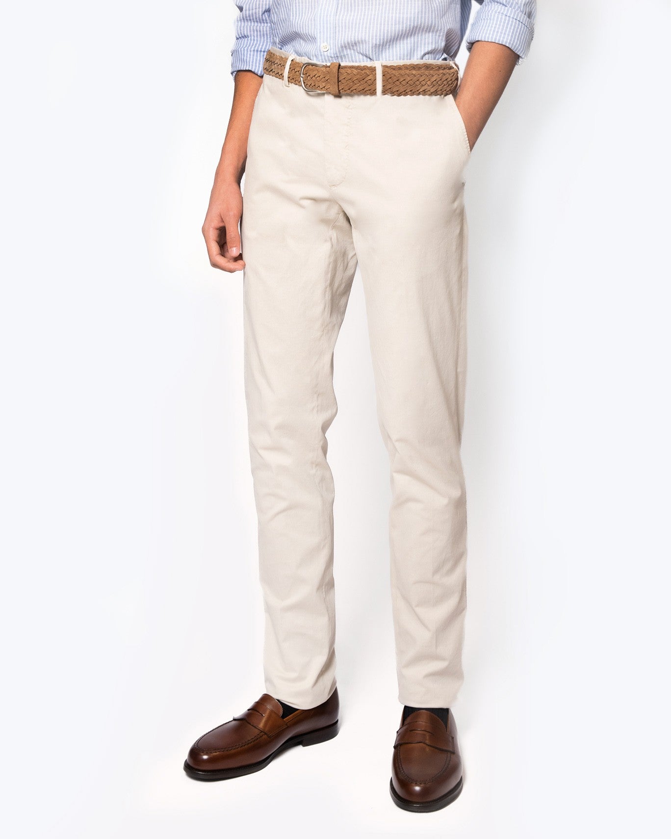 PANTALÓN CHINO SANTANIELLO 04/BEIGE CLARO / 56