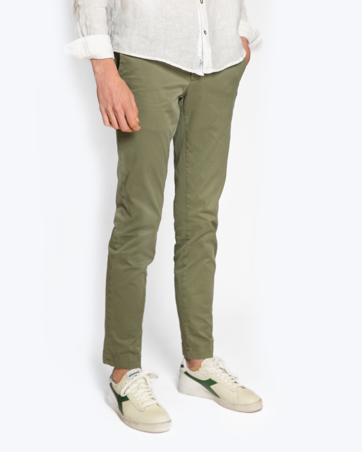 PANTALÓN CHINO TWAY 562/VERDE / 54