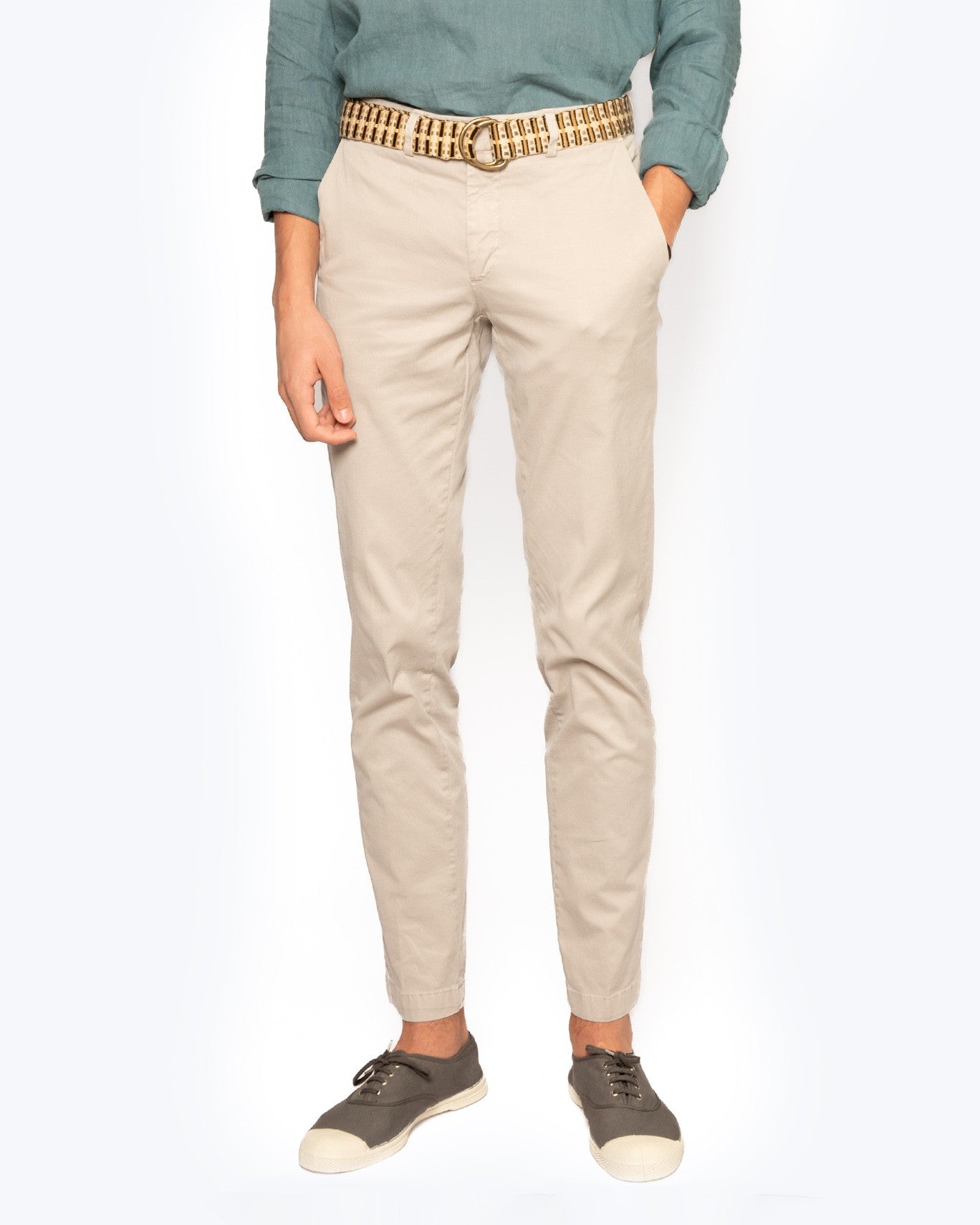 PANTALÓN CHINO TWAY 5103/BEIGE CLARO / 56