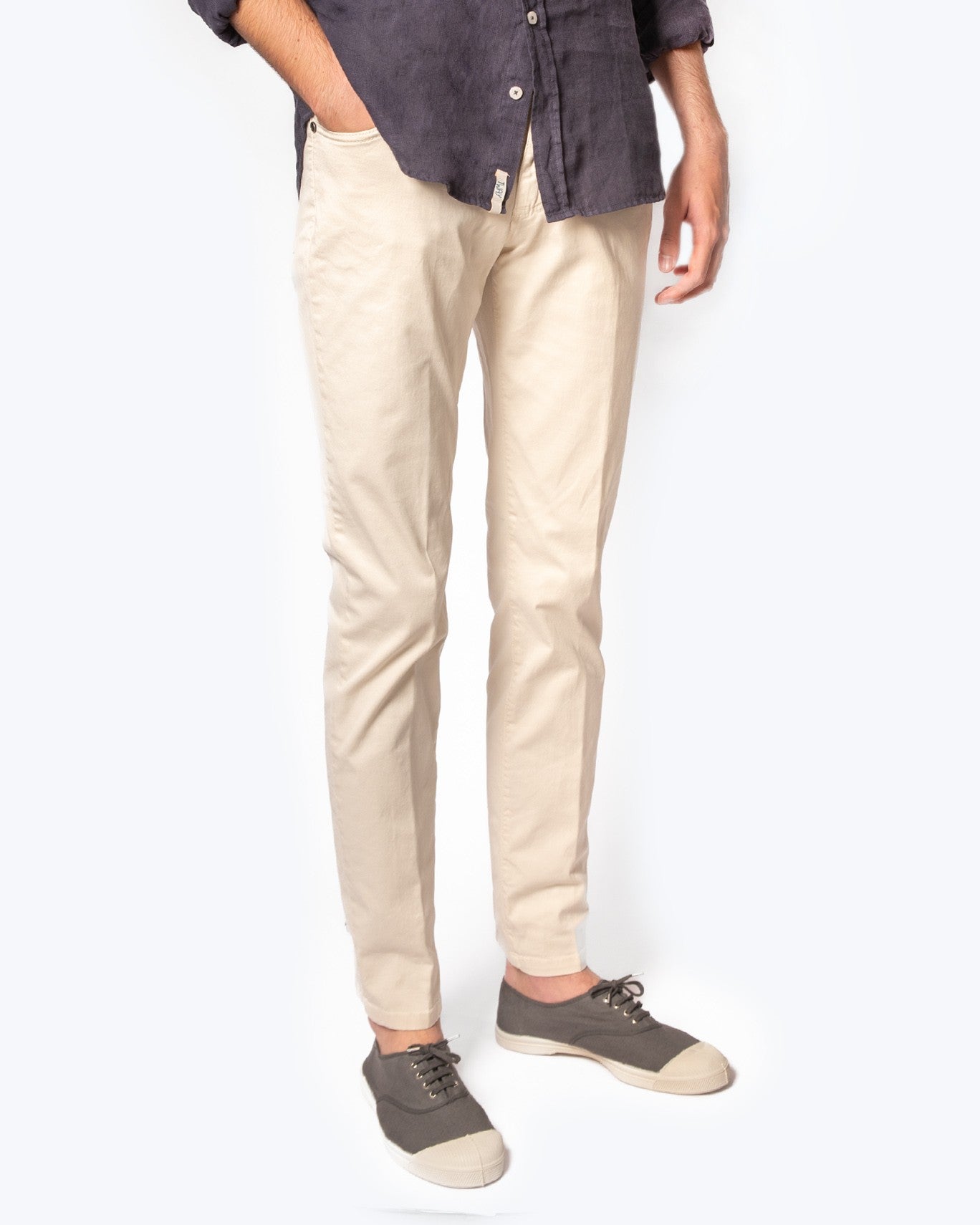 PANTALON 5 BOLSILLOS TWAY 05103/BEIGE CLARO / 58